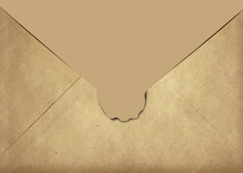 Parte de trás da carta